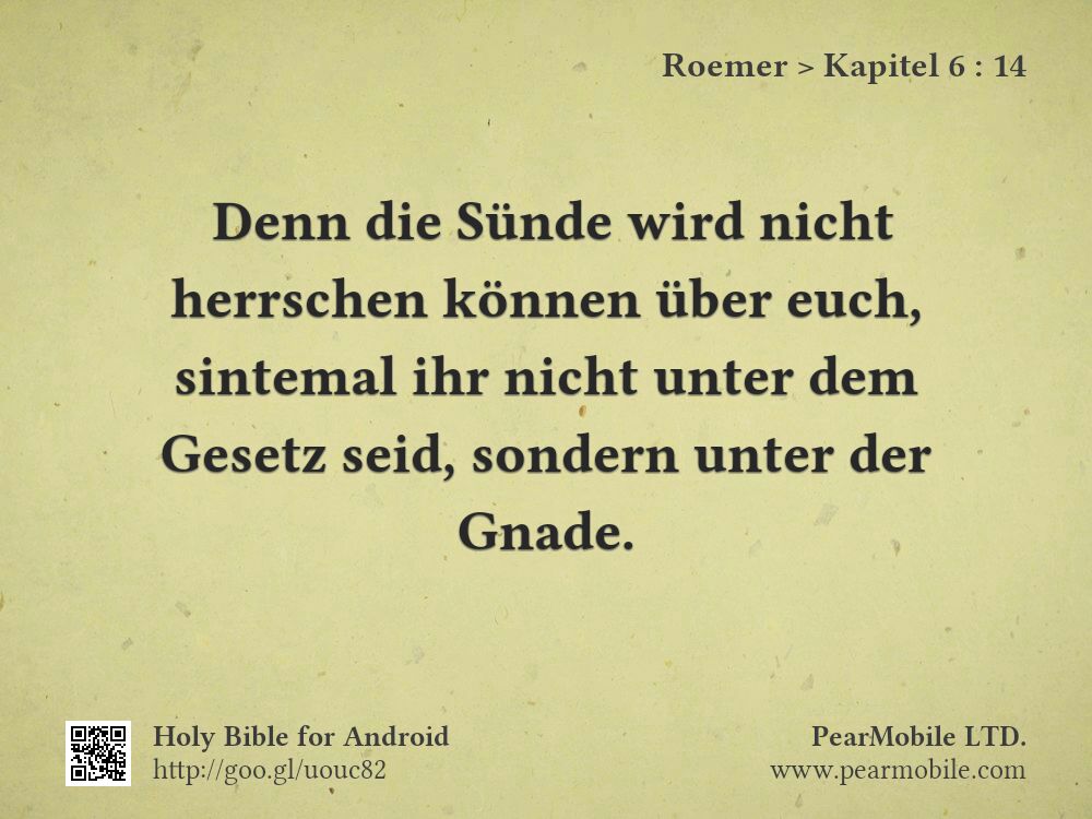 Roemer, Kapitel 6:14